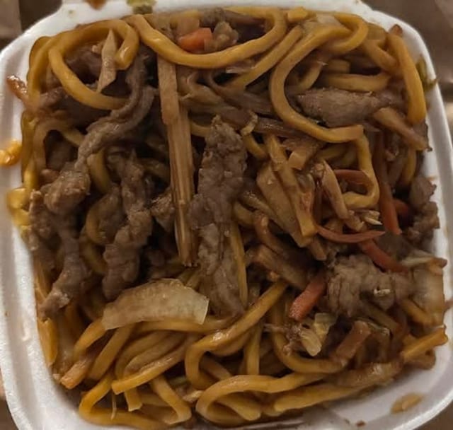 43. Beef Lo Mein.